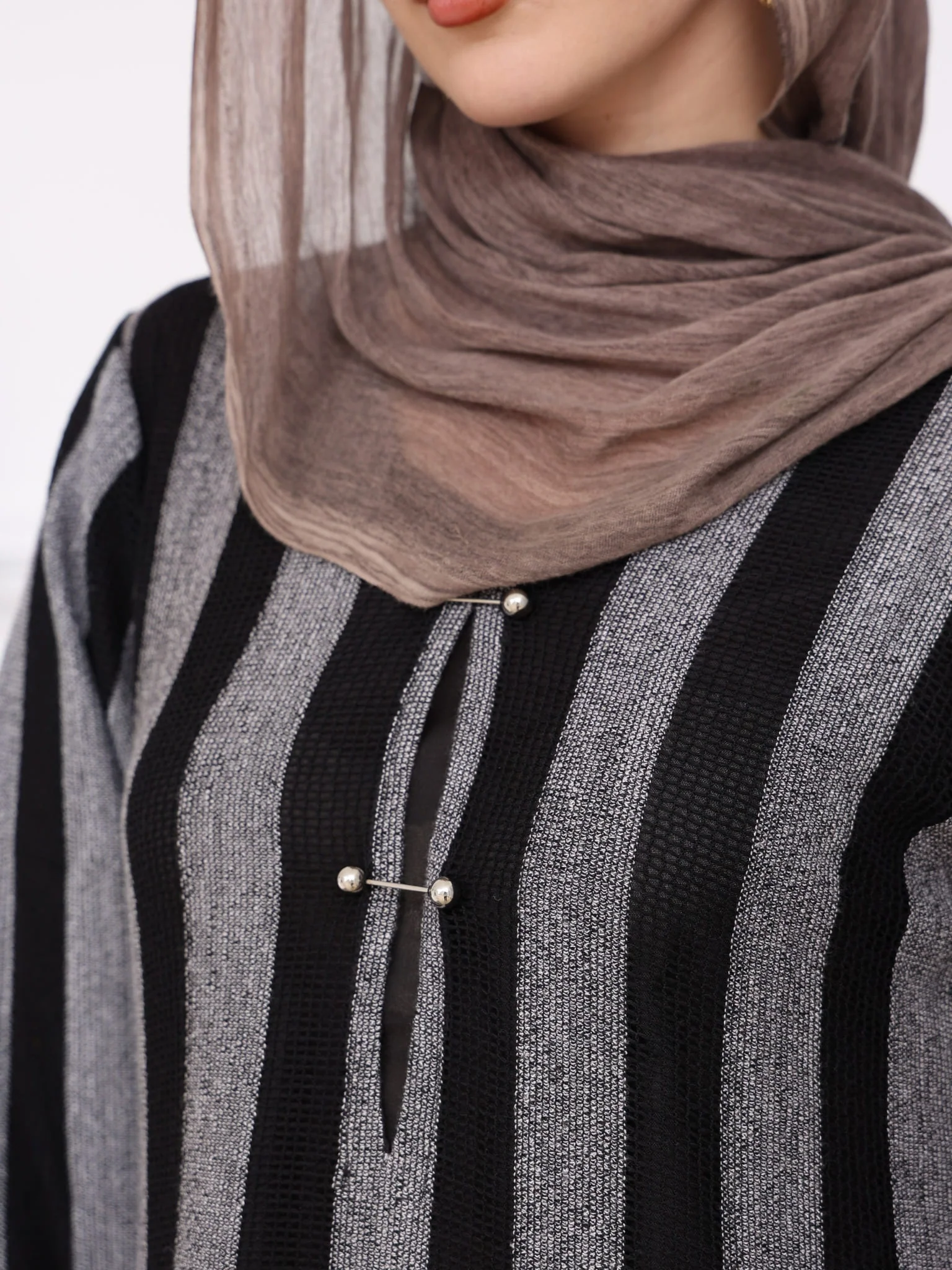 Zavora Crochet Stripe Long Dress - Image 10