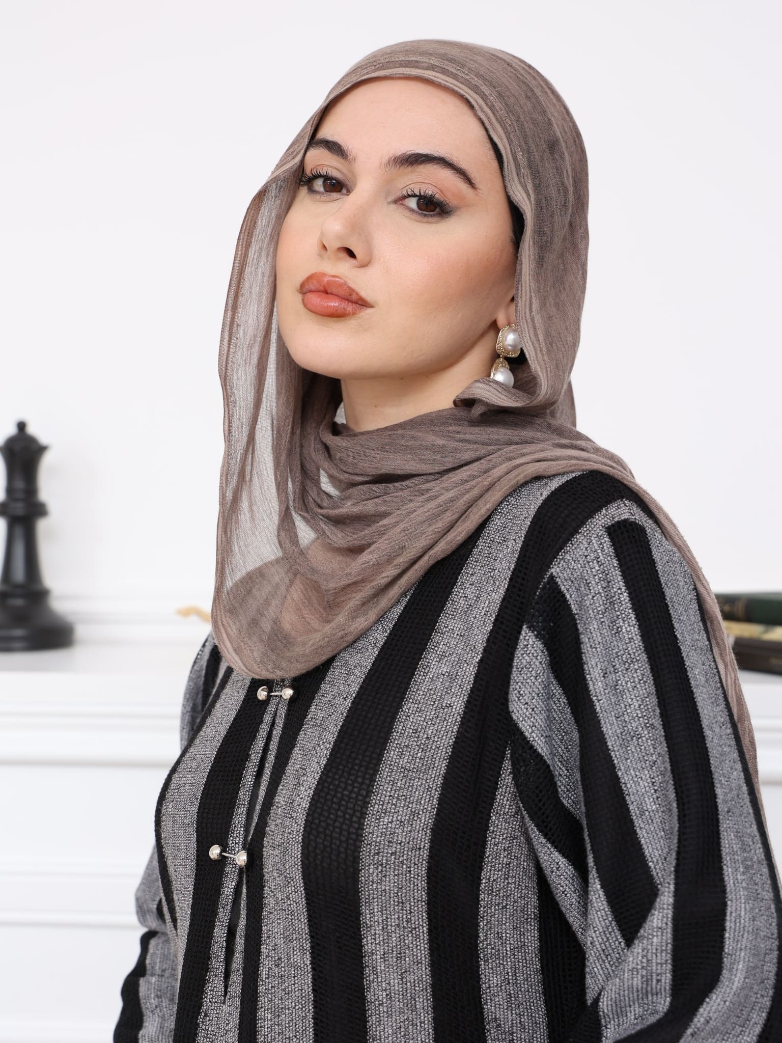 Zavora Crochet Stripe Long Dress - Image 9