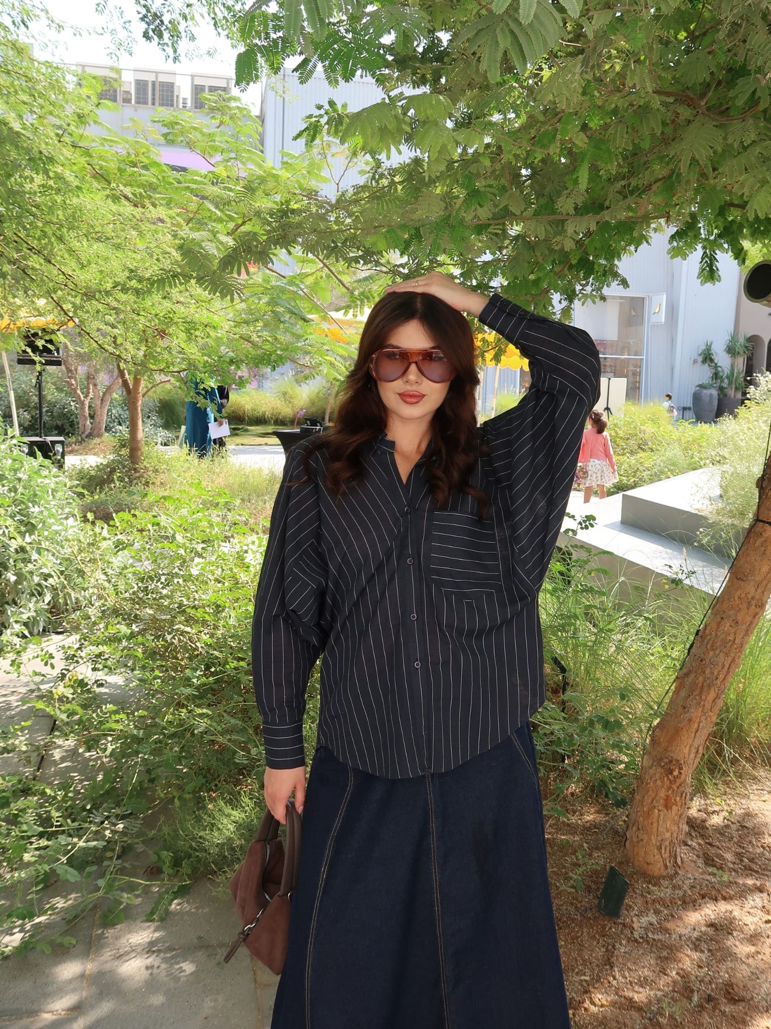 Zia Stripe Oversized Buttondown Shirt - Image 4