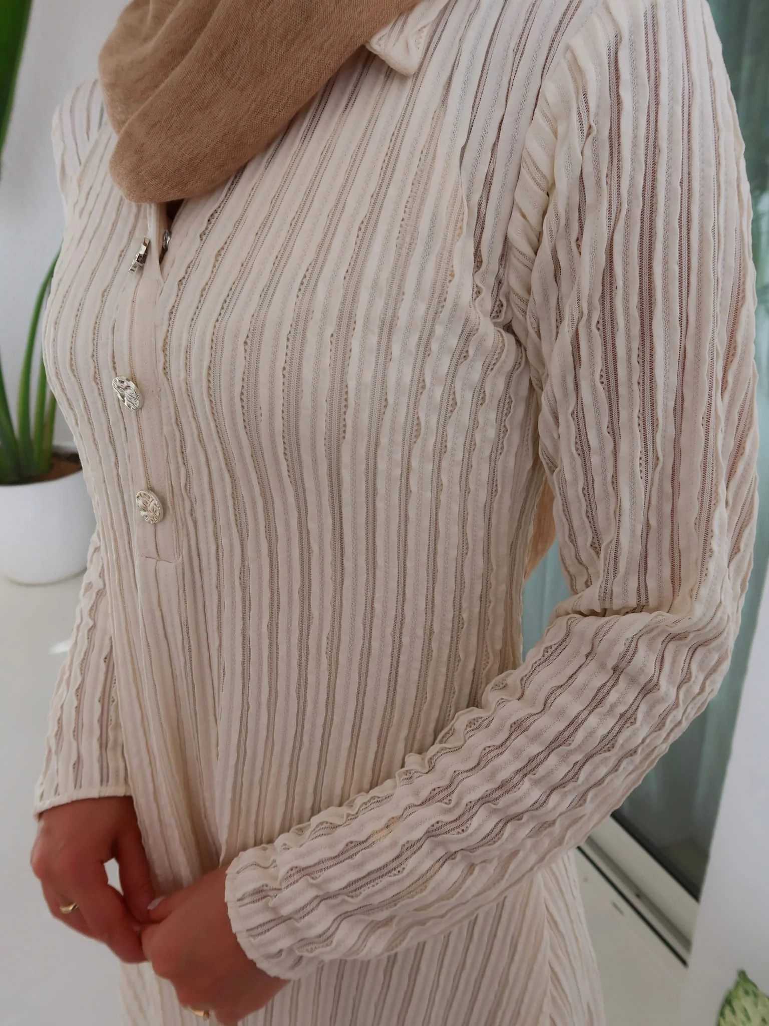 Ziva Crochet Long Dress - Image 2